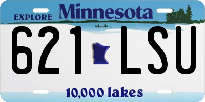 MN license plate 621LSU