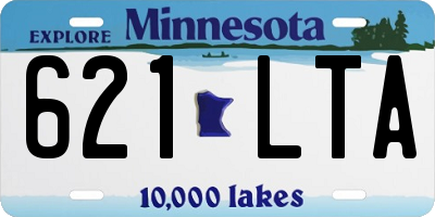 MN license plate 621LTA