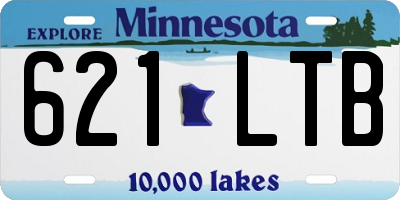 MN license plate 621LTB