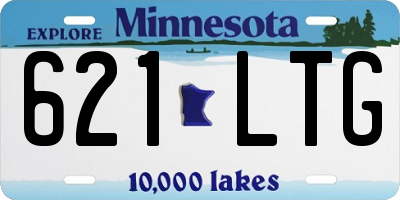 MN license plate 621LTG