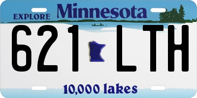 MN license plate 621LTH
