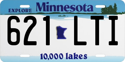 MN license plate 621LTI