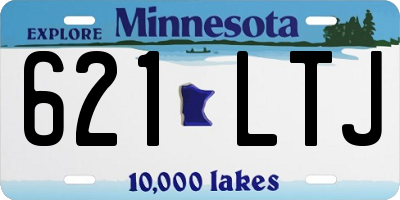 MN license plate 621LTJ