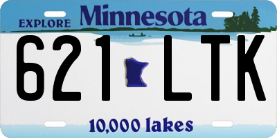 MN license plate 621LTK