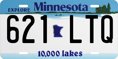 MN license plate 621LTQ