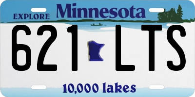 MN license plate 621LTS