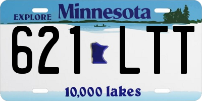 MN license plate 621LTT
