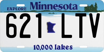 MN license plate 621LTV