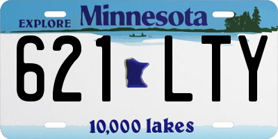 MN license plate 621LTY