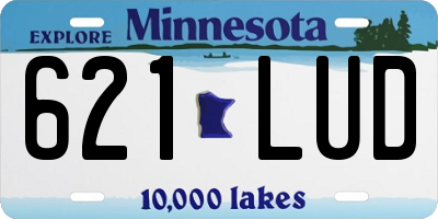 MN license plate 621LUD