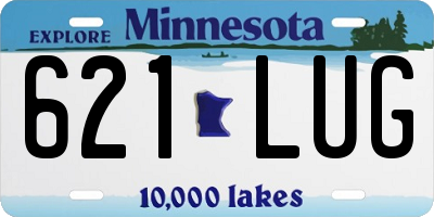 MN license plate 621LUG