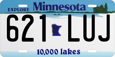 MN license plate 621LUJ