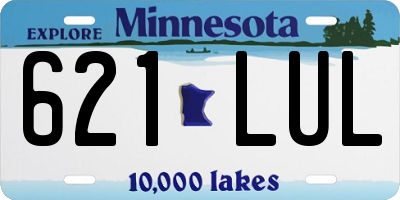 MN license plate 621LUL