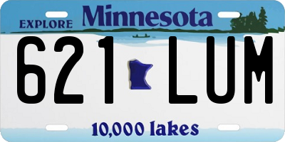 MN license plate 621LUM