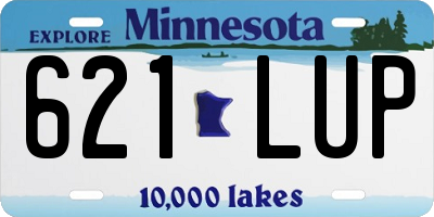 MN license plate 621LUP