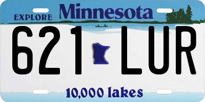 MN license plate 621LUR