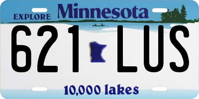 MN license plate 621LUS