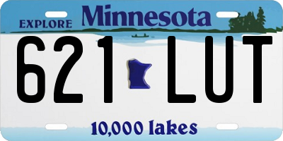 MN license plate 621LUT