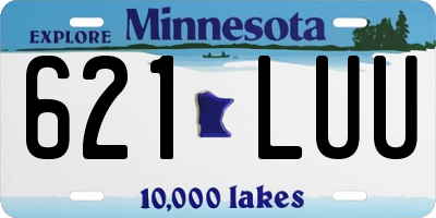 MN license plate 621LUU
