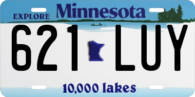 MN license plate 621LUY