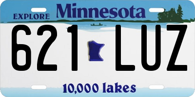 MN license plate 621LUZ