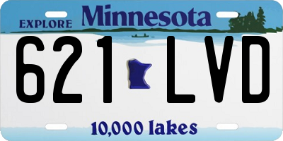 MN license plate 621LVD