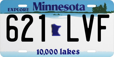 MN license plate 621LVF