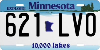 MN license plate 621LVO