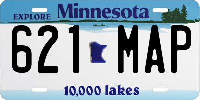 MN license plate 621MAP