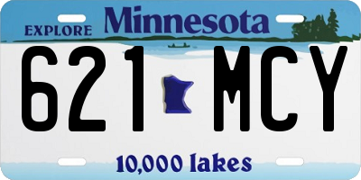 MN license plate 621MCY