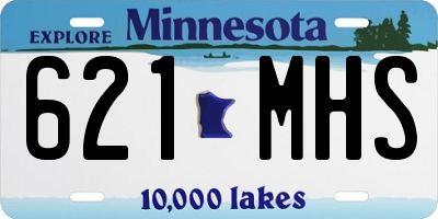 MN license plate 621MHS