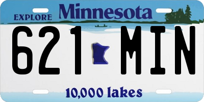 MN license plate 621MIN