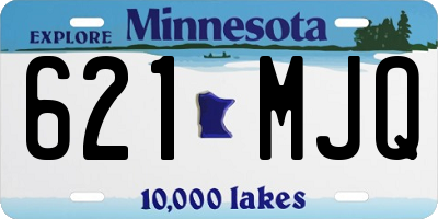 MN license plate 621MJQ