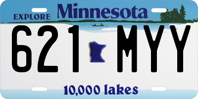 MN license plate 621MYY