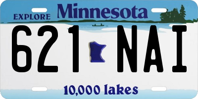 MN license plate 621NAI