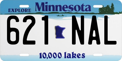 MN license plate 621NAL