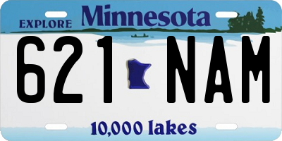 MN license plate 621NAM