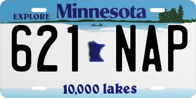 MN license plate 621NAP