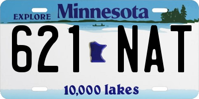MN license plate 621NAT