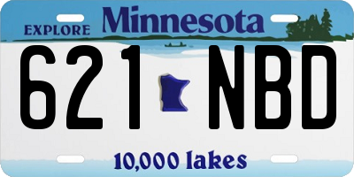 MN license plate 621NBD