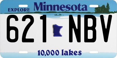 MN license plate 621NBV