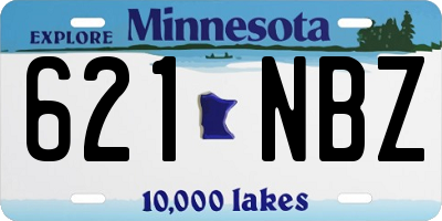 MN license plate 621NBZ