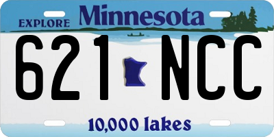 MN license plate 621NCC