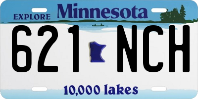MN license plate 621NCH