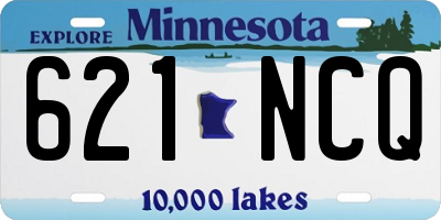 MN license plate 621NCQ
