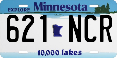 MN license plate 621NCR