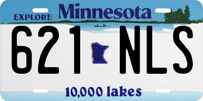 MN license plate 621NLS