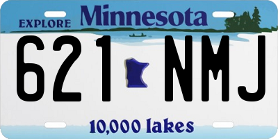 MN license plate 621NMJ