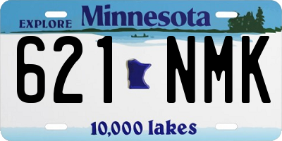 MN license plate 621NMK
