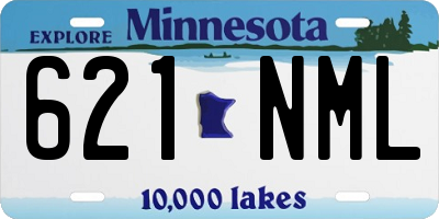 MN license plate 621NML